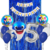 Combo Cumpleaños Globos Temática Baby Shark Azul - tienda online