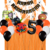 Combo Cumpleaños Globos Temática Halloween Blanco Naranja - tienda online