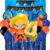 Combo Cumpleaños Globos Temática Dragon Ball Z Azul - PROYECTAMAR