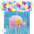 Kit Combo Elefante Rosa Deco Cumpleaños