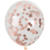 Globos Cristal Confetti Rosa Gold 12" x10