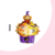 Globo Metalizado Halloween Cupcake 24" - comprar online
