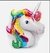 Globo Unicornio Cabeza Grande Multicolor 24" - tienda online