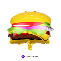 Globo hamburguesa paleta 10"