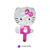 Globo Hello Kitty Paleta Moño Rosa 12" - comprar online