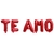Globo Frase "Te Amo", San Valentín