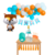 Combo Cumpleaños Kit Globos Animalitos Bosque Zorrito Decoración - comprar online