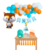 Combo Cumpleaños Kit Globos Animalitos Bosque Zorrito Decoración - tienda online