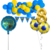 Combo Cumpleaños Kit Globos Boca Juniors - comprar online