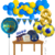 Combo Cumpleaños Kit Globos Boca Juniors Decoración - comprar online