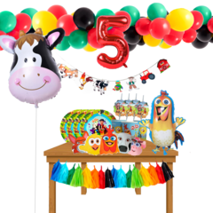 Combo Cumpleaños Kit Globos La Granja Decoración - tienda online