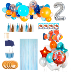 Combo Cumpleaños Kit Globos Nemo Decoración - comprar online