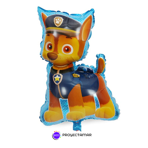 Globo Paw Patrol Chese Azul Paleta 14"