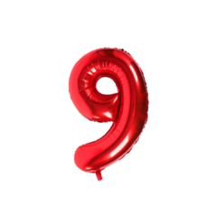 Globo Número Grande Rojo 40" - tienda online