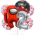 Set Globos Metalizados Personajes Among Us Rojo Cumpleaños - comprar online