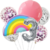 Set Globos Metalizados Arcoíris Pastel Multicolor Cumpleaños en internet