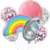 Imagen de Set Globos Metalizados Arcoíris Pastel Multicolor Cumpleaños