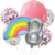 Set Globos Metalizados Arcoíris Pastel Multicolor Cumpleaños - comprar online