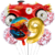 Set Globos Metalizados Auto Coche de Carrera Rojo Cumpleaños en internet