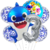 Set Globos Metalizados Personajes Baby Shark Azul Cumpleaños en internet