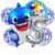 Set Globos Metalizados Personajes Baby Shark Azul Cumpleaños - tienda online