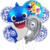 Set Globos Metalizados Personajes Baby Shark Azul Cumpleaños en internet