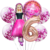 Imagen de Set Globos Metalizados Personajes Barbie Cumpleaños