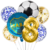 Set Globos Metalizados Boca Futbol Cumpleaños - comprar online