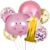 Set Globos Metalizados Animal Chancho Granja Cumpleaños