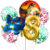 Set Globos Metalizados Dinosaurio Azul Animal Cumpleaños - comprar online