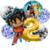 Set Globos Metalizados Personajes Dragon Ball Z Goku Negro Cumple - comprar online