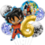 Imagen de Set Globos Metalizados Personajes Dragon Ball Z Goku Negro Cumple