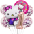 Set Globos Metalizados Personajes Kitty Gato Hello Cumple