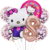 Set Globos Metalizados Personajes Kitty Gato Hello Cumple - comprar online