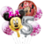 Set Globos Metalizados Personajes Minnie Mouse Cumpleaños - tienda online
