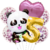 Set Globos Metalizados Panda Animal Selva Cumpleaños - tienda online