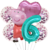 Imagen de Set Globos Metalizados Figura Peppa Pig Cumpleaños