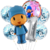 Set Globos Metalizados Personajes Pocoyo Cumpleaños