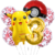 Set Globos Metalizados Personajes Pokémon Pikachu Cumpleaños en internet