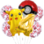 Set Globos Metalizados Personajes Pokémon Pikachu Cumpleaños - PROYECTAMAR