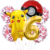 Imagen de Set Globos Metalizados Personajes Pokémon Pikachu Cumpleaños