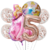 Set Globos Metalizados Personajes Princesa Aurora Cumpleaños - tienda online
