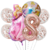 Set Globos Metalizados Personajes Princesa Aurora Cumpleaños - comprar online