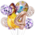 Set Globos Metalizados Personajes Princesa Bella Cumpleaños - PROYECTAMAR