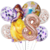 Set Globos Metalizados Personajes Princesa Bella Cumpleaños - comprar online