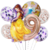 Set Globos Metalizados Personajes Princesa Bella Cumpleaños en internet