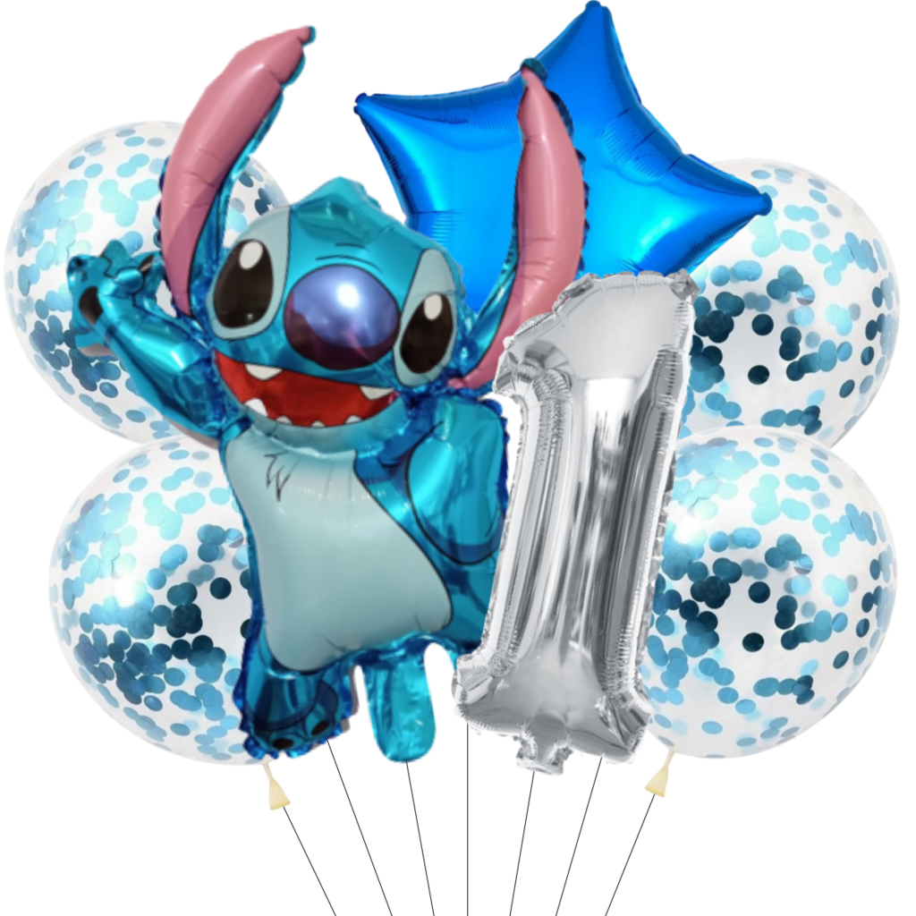 Set Cumpleaños Stitch - Pelicula Lilo & Stitch - Globifiesta
