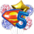 Set Globos Metalizados Superman Super Héroe Figura Cumple - tienda online