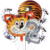 Set Globos Metalizados Animal Tigre Cabeza Selva Cumpleaños - comprar online