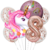 Set Globos Metalizados Unicornio Rosa Figura Cumpleaños - comprar online